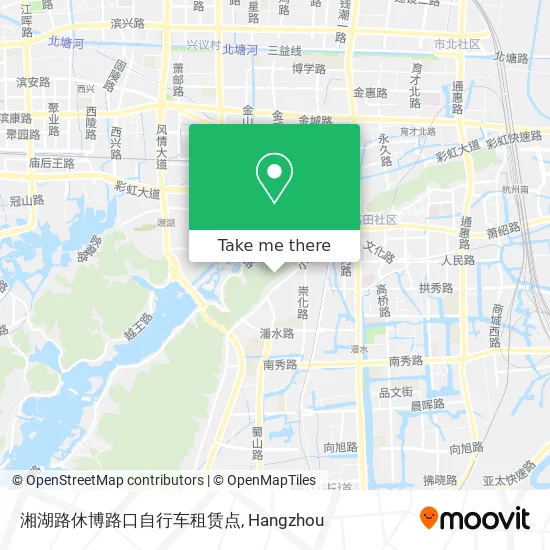 湘湖路休博路口自行车租赁点 map