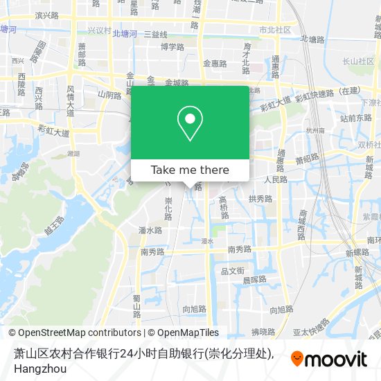 萧山区农村合作银行24小时自助银行(崇化分理处) map