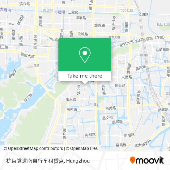 杭齿隧道南自行车租赁点 map