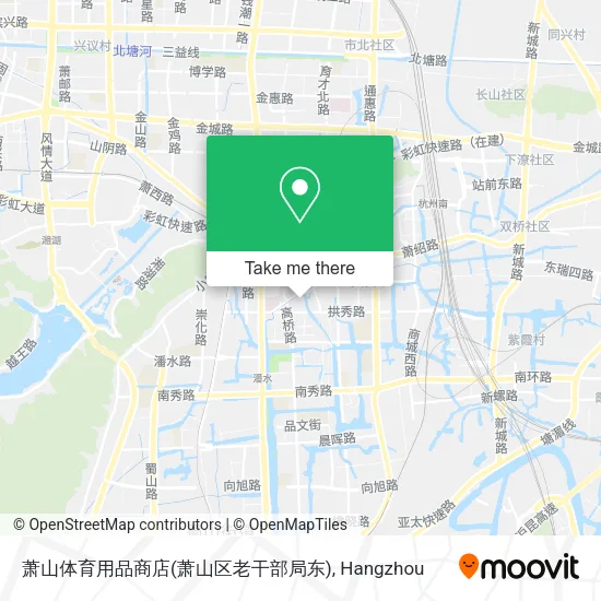 萧山体育用品商店(萧山区老干部局东) map