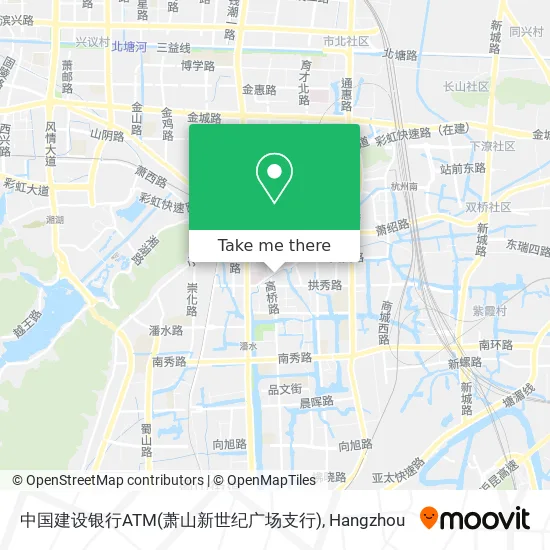 中国建设银行ATM(萧山新世纪广场支行) map