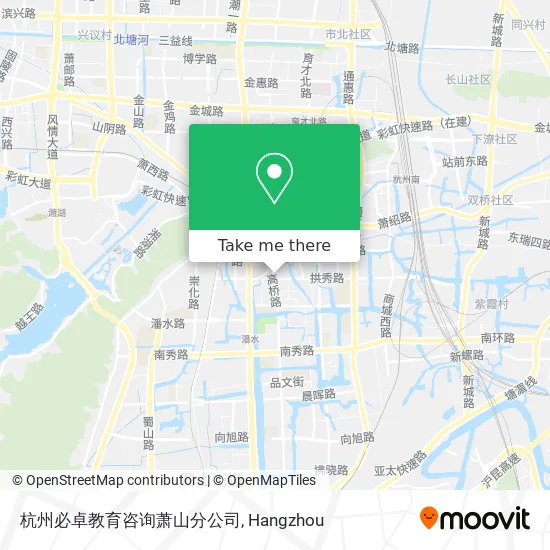 杭州必卓教育咨询萧山分公司 map