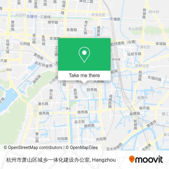 杭州市萧山区城乡一体化建设办公室 map