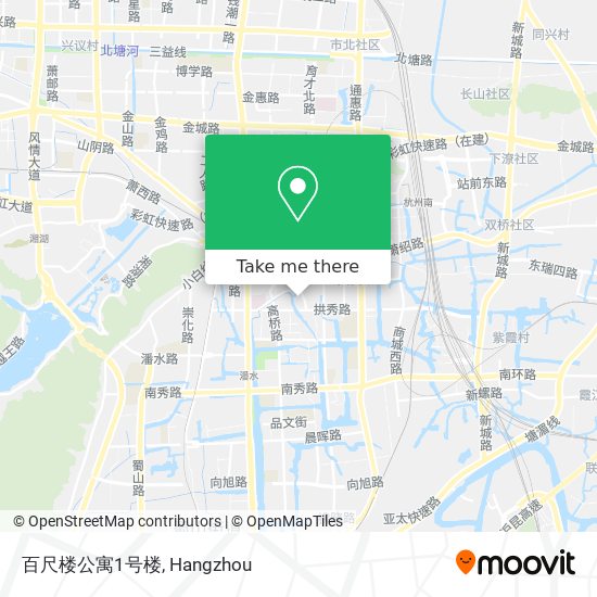 百尺楼公寓1号楼 map