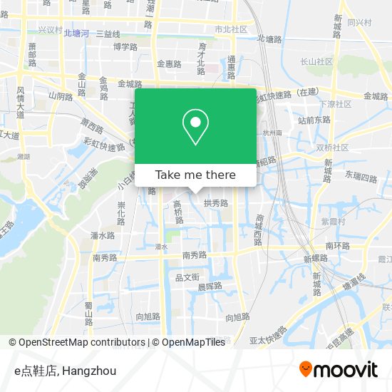 e点鞋店 map
