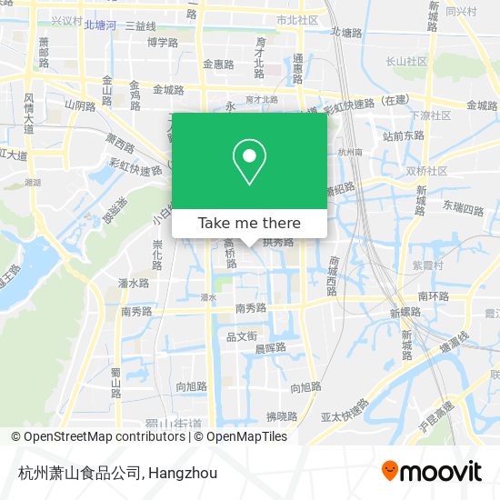 杭州萧山食品公司 map