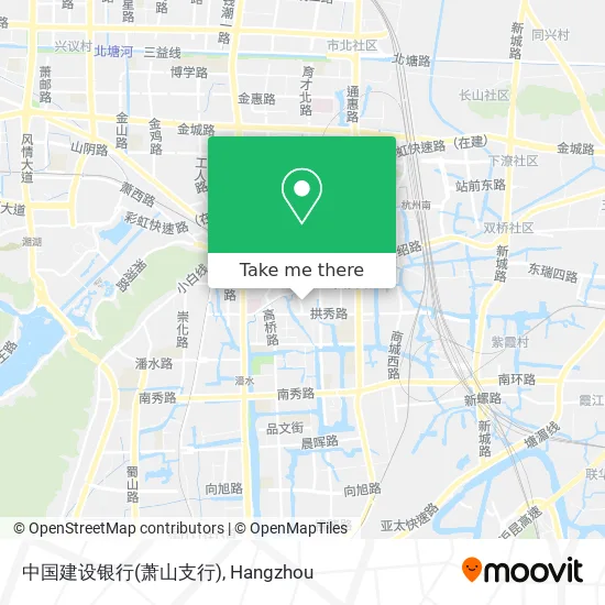 中国建设银行(萧山支行) map