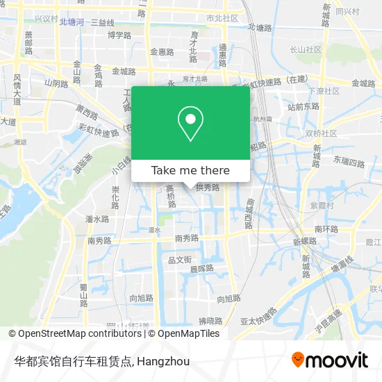 华都宾馆自行车租赁点 map