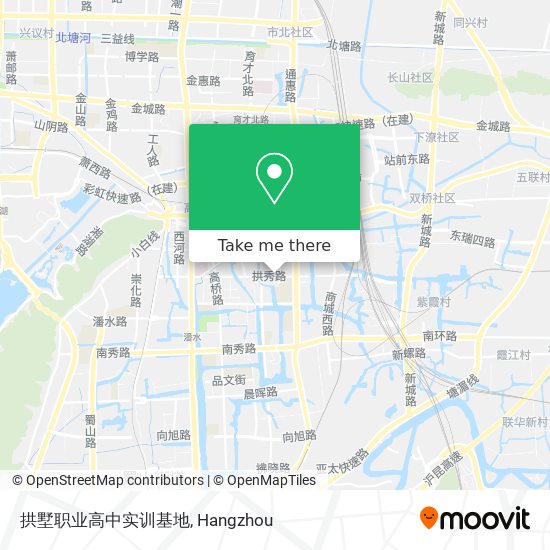 拱墅职业高中实训基地 map