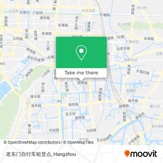 老东门自行车租赁点 map