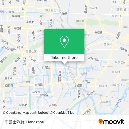 车爵士汽修 map