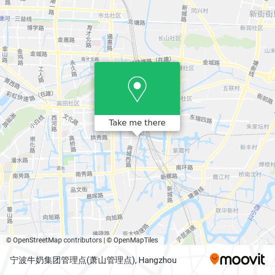 宁波牛奶集团管理点(萧山管理点) map