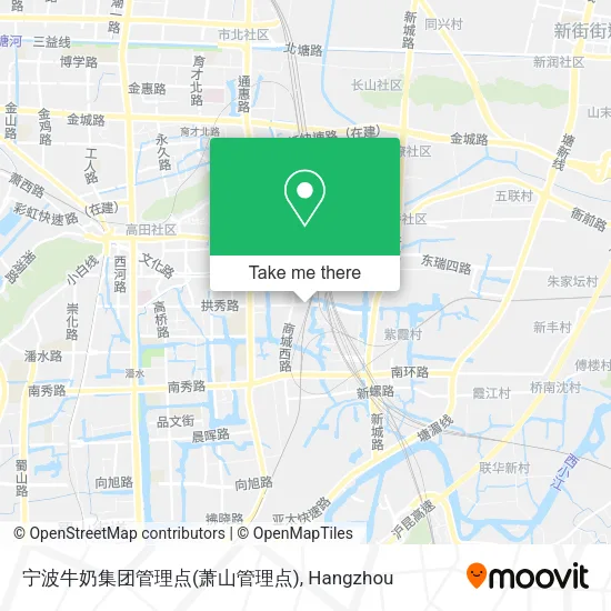 宁波牛奶集团管理点(萧山管理点) map