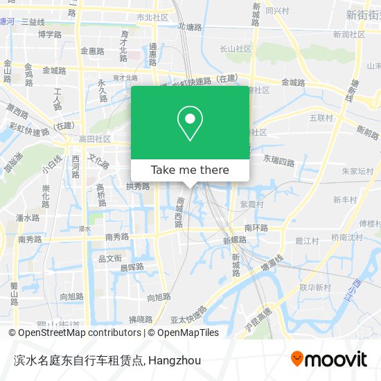 滨水名庭东自行车租赁点 map