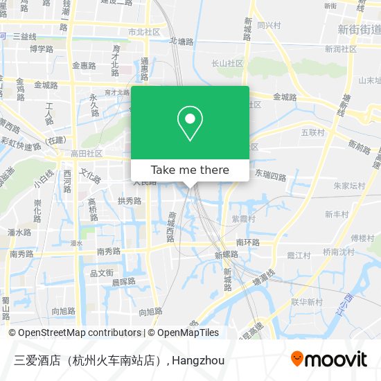 三爱酒店（杭州火车南站店） map