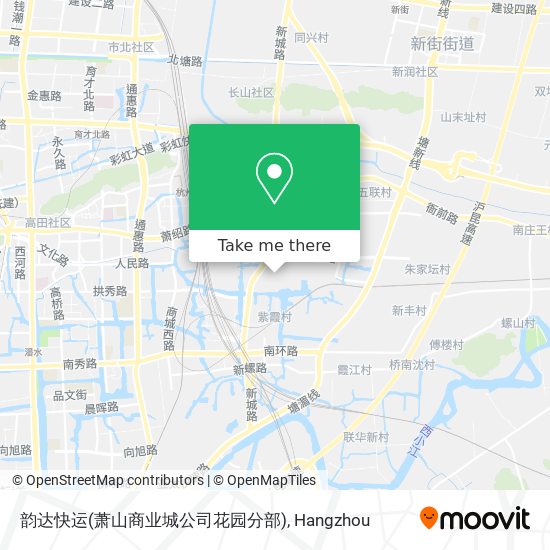 韵达快运(萧山商业城公司花园分部) map
