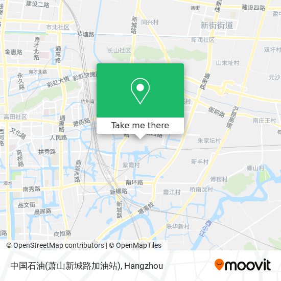 中国石油(萧山新城路加油站) map