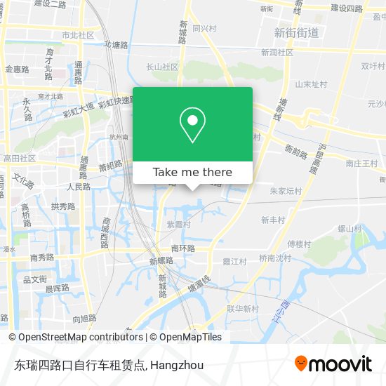 东瑞四路口自行车租赁点 map