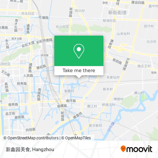 新鑫园美食 map