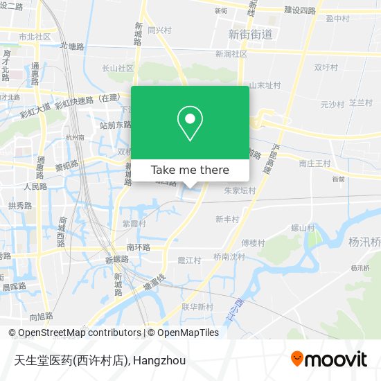 天生堂医药(西许村店) map