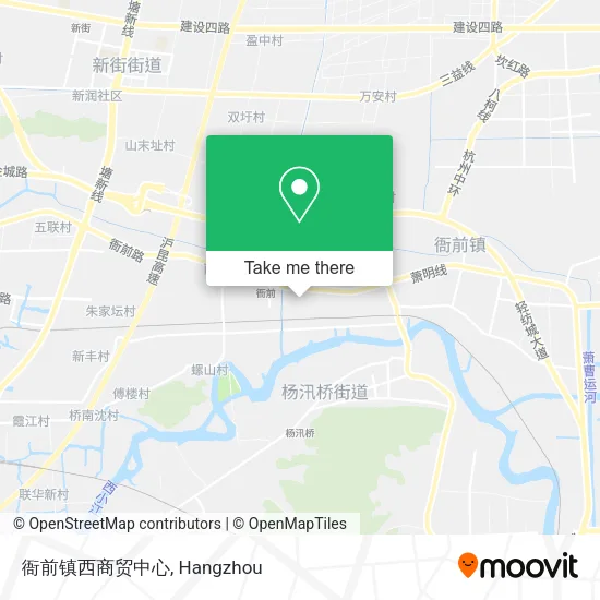 衙前镇西商贸中心 map