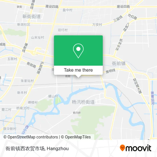 衙前镇西农贸市场 map