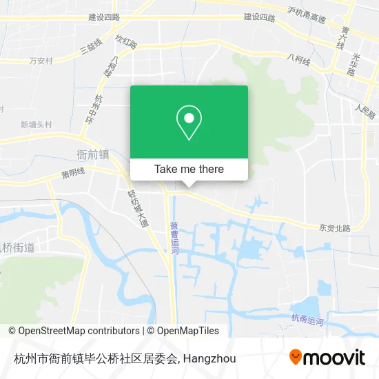 杭州市衙前镇毕公桥社区居委会 map