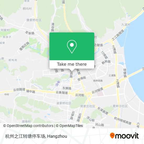 杭州之江转塘停车场 map