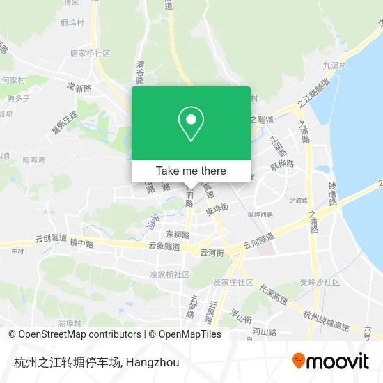 杭州之江转塘停车场 map