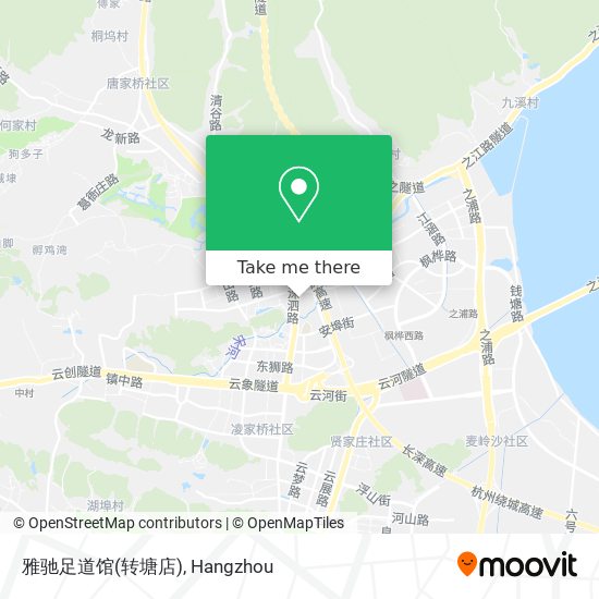 雅驰足道馆(转塘店) map