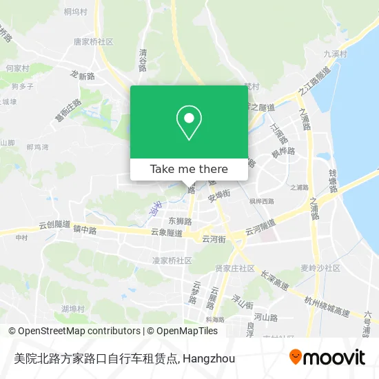美院北路方家路口自行车租赁点 map