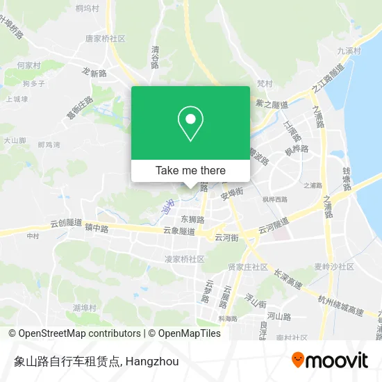 象山路自行车租赁点 map