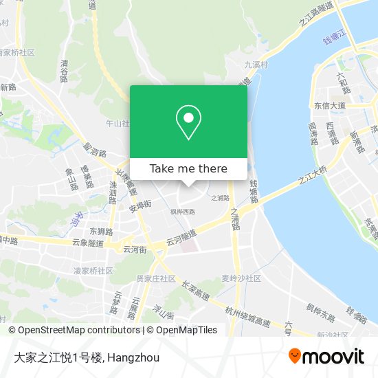 大家之江悦1号楼 map