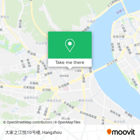大家之江悦10号楼 map