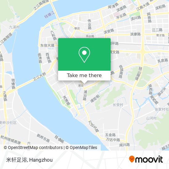 米轩足浴 map