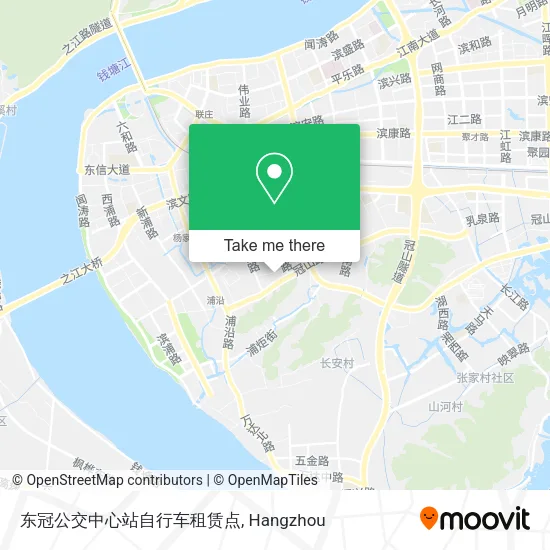 东冠公交中心站自行车租赁点 map