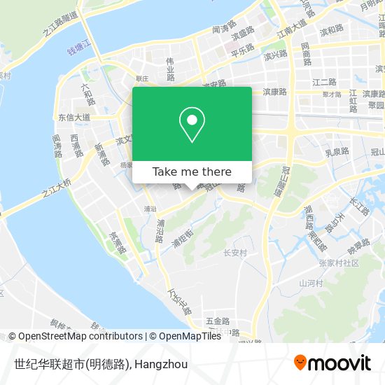 世纪华联超市(明德路) map