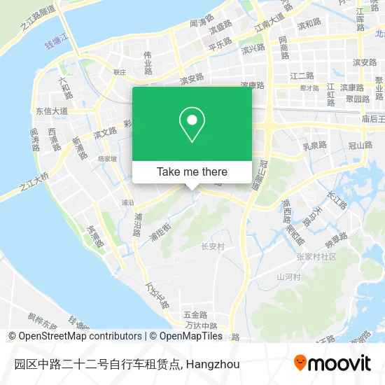 园区中路二十二号自行车租赁点 map