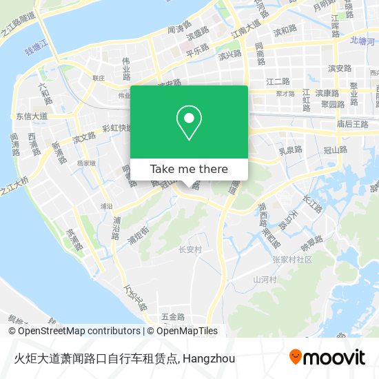 火炬大道萧闻路口自行车租赁点 map