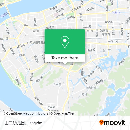 山二幼儿园 map