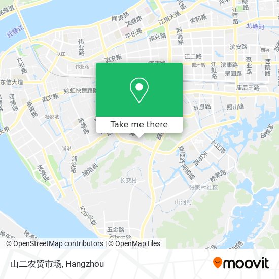 山二农贸市场 map
