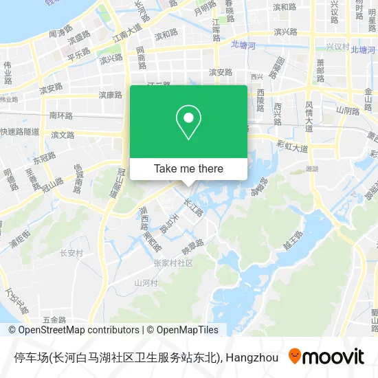 停车场(长河白马湖社区卫生服务站东北) map