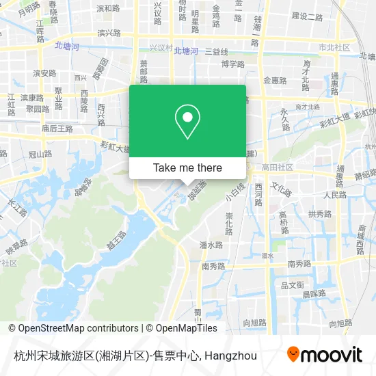 杭州宋城旅游区(湘湖片区)-售票中心 map