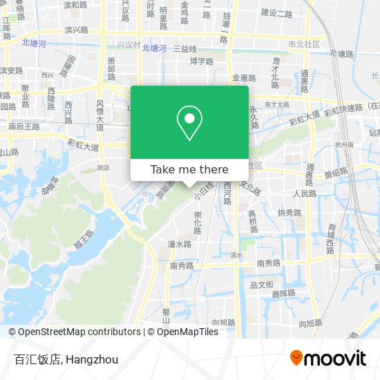 百汇饭店 map