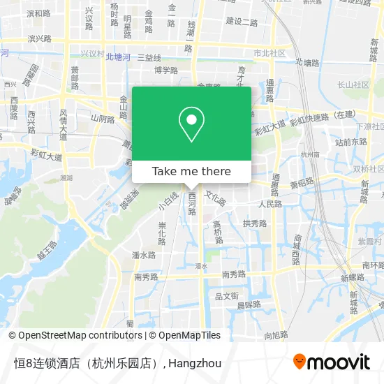 恒8连锁酒店（杭州乐园店） map