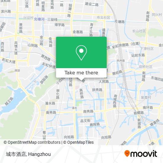 城市酒店 map
