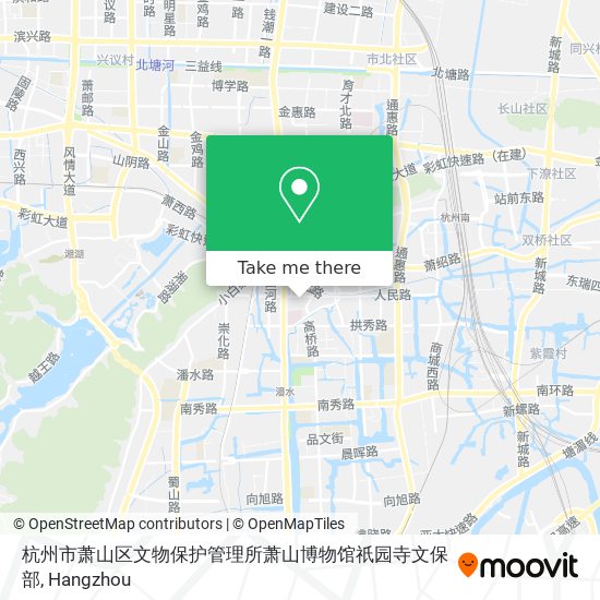 杭州市萧山区文物保护管理所萧山博物馆祇园寺文保部 map