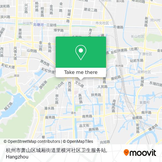 杭州市萧山区城厢街道里横河社区卫生服务站 map