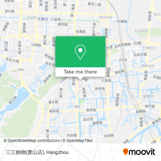 三江购物(萧山店) map