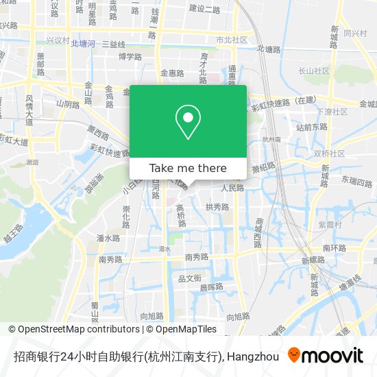 招商银行24小时自助银行(杭州江南支行) map